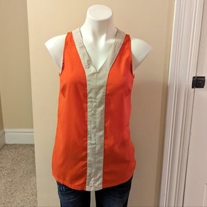 The Limited orange and cream color black tank top size small